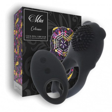 Anillo vibrador control remoto mia colosseo negro