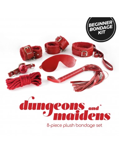 Kit bdsm dungeons and maidens crushious rojo