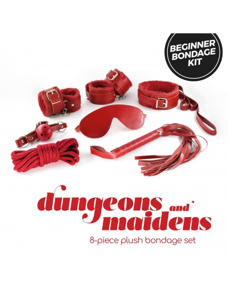 Kit bdsm dungeons and maidens crushious rojo