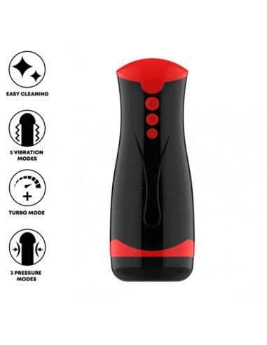 Masturbador de comprensión y vibración Jango