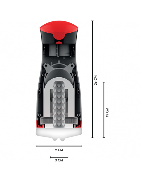 Masturbador de comprensión y vibración Jango