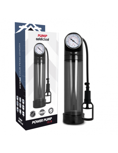 Bomba de ereccion RX9 negro pump addicted