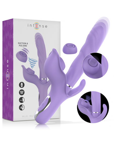 Vibrador multifunción recargable succionador con pulsador
