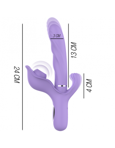Vibrador multifunción recargable succionador...