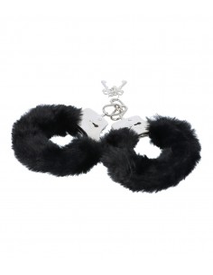 Esposas Ohrgasmic de metal con peluche negras