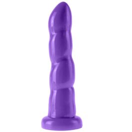 Dildo dillio twister con ventonsa  lila 15.3 cm