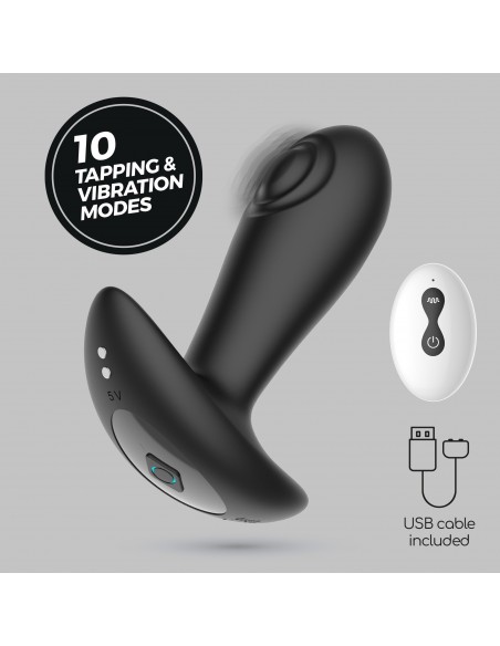 Plug anal con golpeo y mando a distancia octo crushious