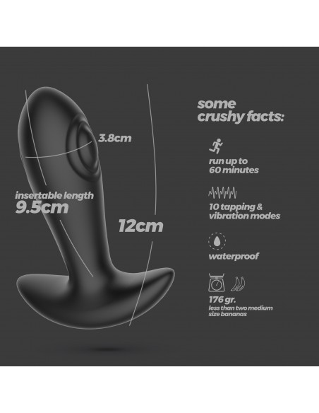 Plug anal con golpeo y mando a distancia octo crushious