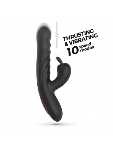 Vibrador conejo con empuje lapin negro