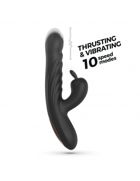 Vibrador conejo con empuje lapin negro