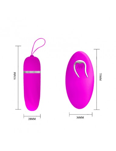 Huevo vibrador silicona con mando a distancia