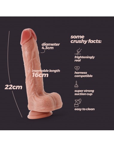 Dildo silicona liquida inviktus 22 cm 4,3 cm...
