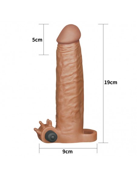 Funda para el pene con vibraciòn add 2 pleasure xtender natural
