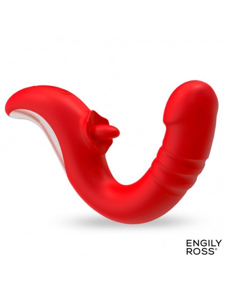 Vibrador Drako con Thrusting y Lengua Oscilante 360º
