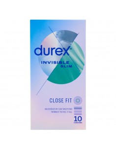 Preservativos durex invisibles slim 10 uds