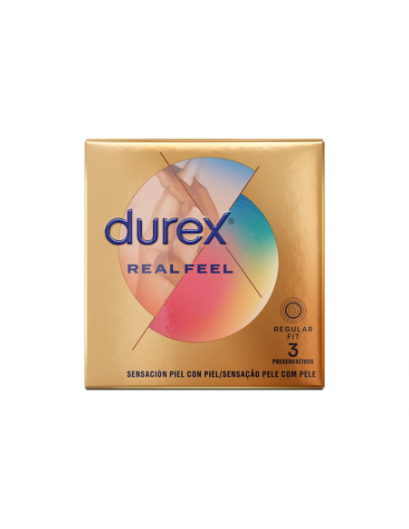 Preservativos durex real feel 3 uds