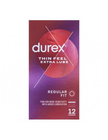 Preservativos durex estrafinos thin feel extra lube 56 MM