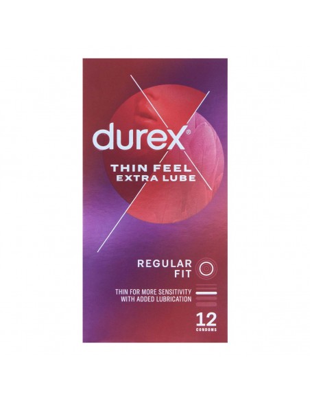 Preservativos durex estrafinos thin feel extra lube 56 MM