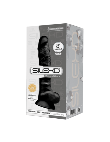 Dildo realístico silexd 20 cm negro