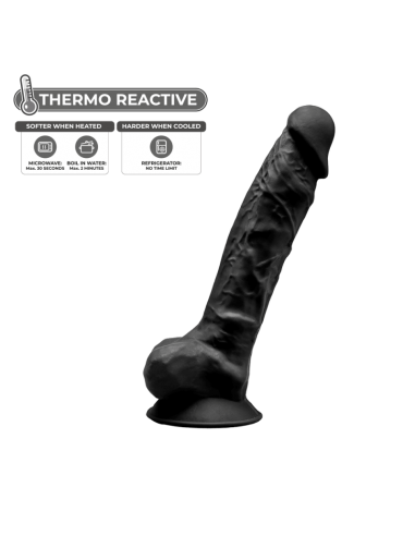 Dildo realístico silexd 20 cm negro
