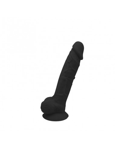 Dildo silexd realista negro 17,6 cm