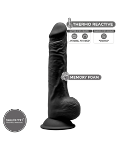 Dildo realistico silexd negro model 24,15cm