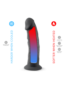 Dildo realistico silexd negro model 24,15cm 2