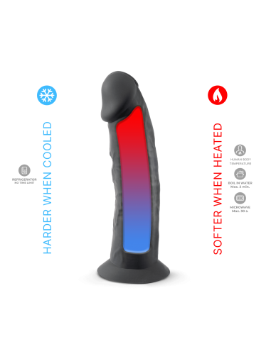 Dildo realistico silexd negro model 24,15cm