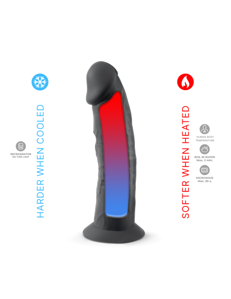 Dildo realistico silexd negro model 24,15cm