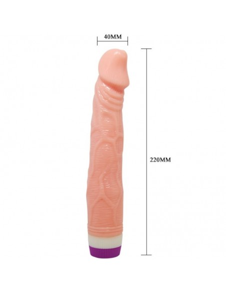 Vibrador realístico 22 cm carne