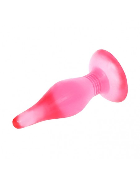 Plug anal tacto suave lila 14,2 cm