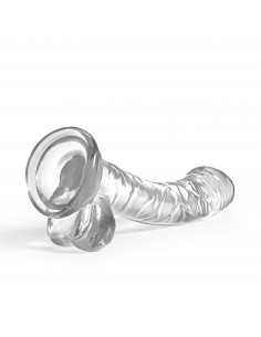 Dildo anal hudini jelly transparente cruhous 17cm