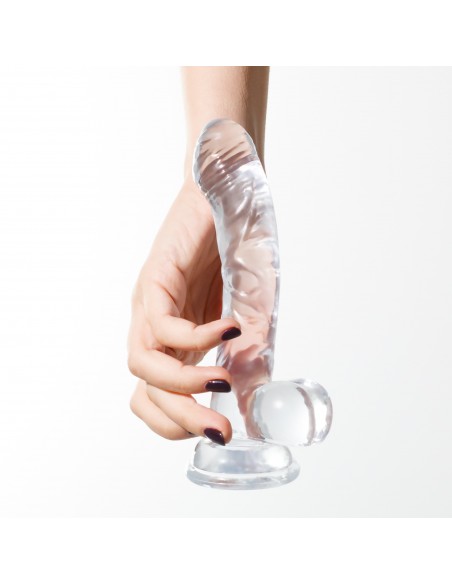 Dildo anal hudini jelly transparente cruhous 17cm