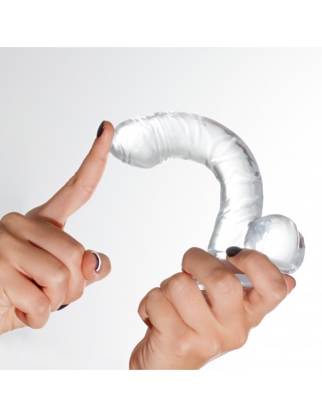 Dildo anal hudini jelly transparente crushious 17cm