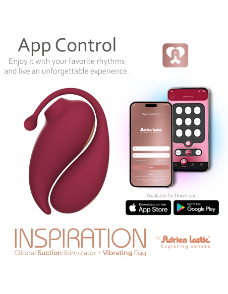 Succionador de clítoris + huevo Control Remoto App inspiration