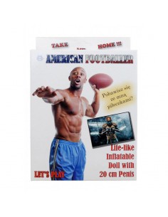 Muñeco hinchable American Footballer con pene 20cm