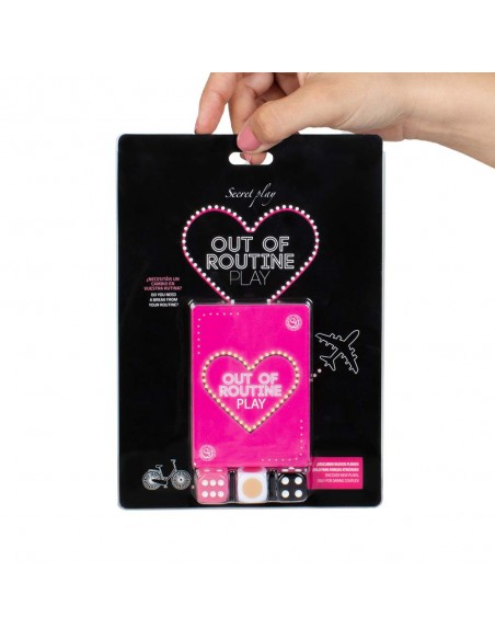 Juego de cartas con dados out of routine