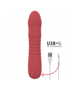 Vibrador juni up & down 10 ritmos rojo 2