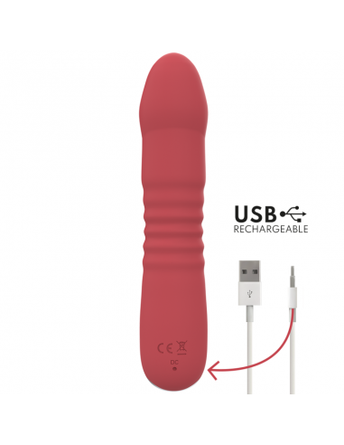 Vibrador juni up & down 10 ritmos rojo