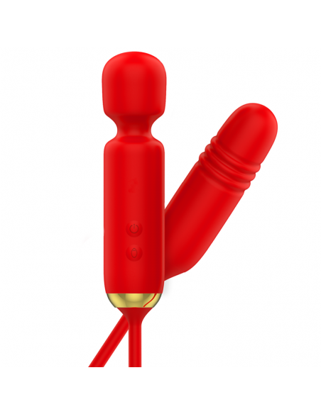 Vibrador y estimulador toscana double pleasure wand + up and down