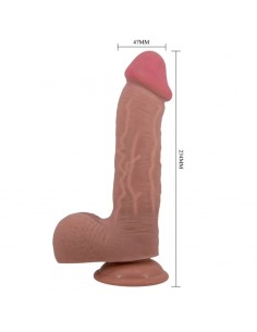 Dildo realistico con ventosa piel deslizante mulato... 2