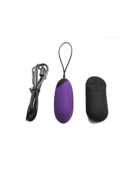 Huevo vibrador virgite G3 recargable morado