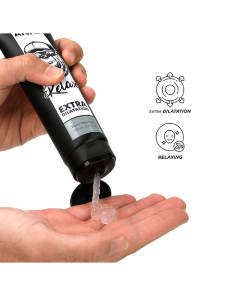 Gel base agua dilatador anal 150 ml black hole