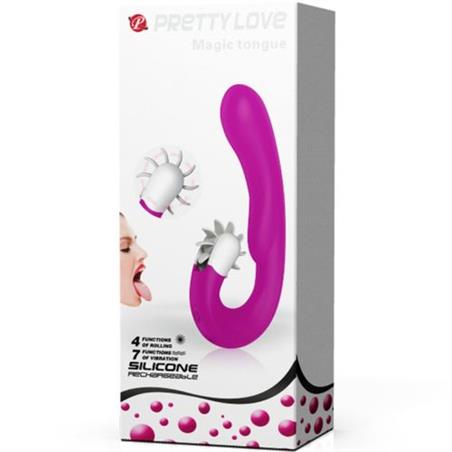 Vibrador recargable con lengua magic tongue