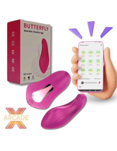 Tanga Vibrador Recargable Butterfly con AP