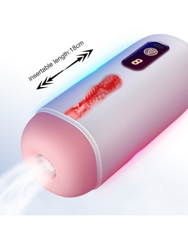 Ano Masturbador Recargable, 8 modos de...