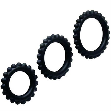 Anillas para pene  titan set 3pcs cock ring