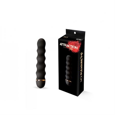 Vibrador silicona mai nº59 10 funciones negro 16 cm