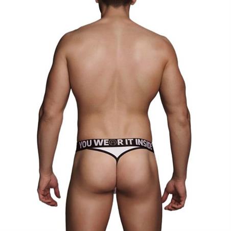 Tanga blanco macho talla S