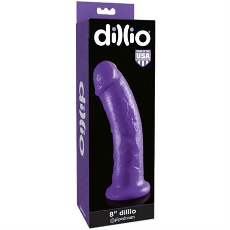 Dildo dillio con ventosa  lila.